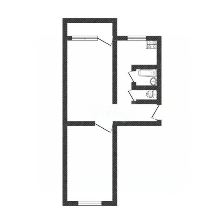 2-к кв. Алтайский край, Белокуриха ул. Братьев Ждановых, 17/1 (47.3 м) - Фото 0