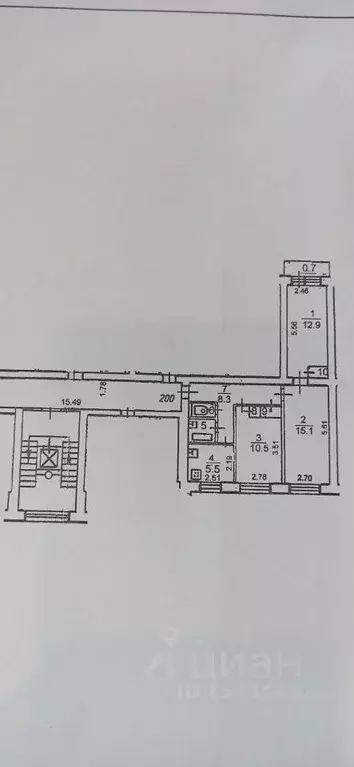 3-к кв. Псковская область, Псков Рижский просп., 31 (57.5 м) - Фото 2