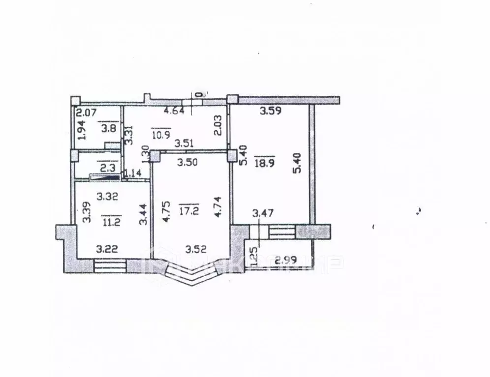 2-к кв. Орловская область, Орел Комсомольская ул., 263 (64.3 м) - Фото 2