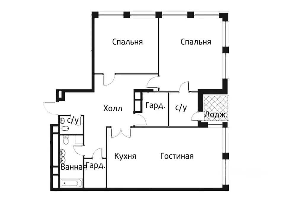 3-к кв. Москва ул. Усачева, 15 (120.0 м) - Фото 0