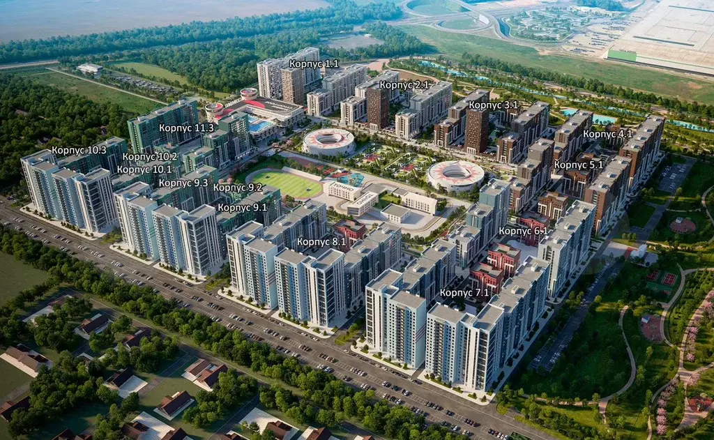 1-к. квартира, 34,3 м, 15/19 эт. - Фото 1