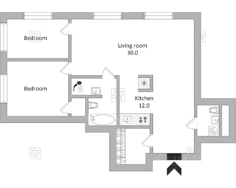 3-к кв. Москва 1-й Смоленский пер., 17 (140.0 м) - Фото 2