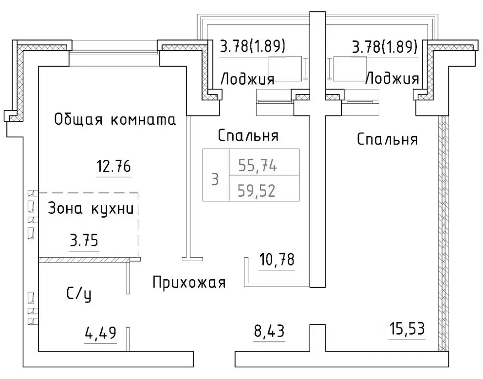 2-к кв. Новосибирская область, Новосибирский район, Мичуринский ... - Фото 0