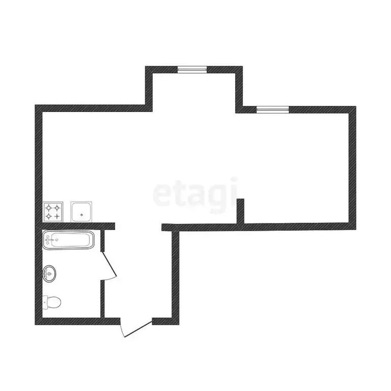 Квартира-студия: Белгород, Гостенская улица, 2А (76.3 м) - Фото 1