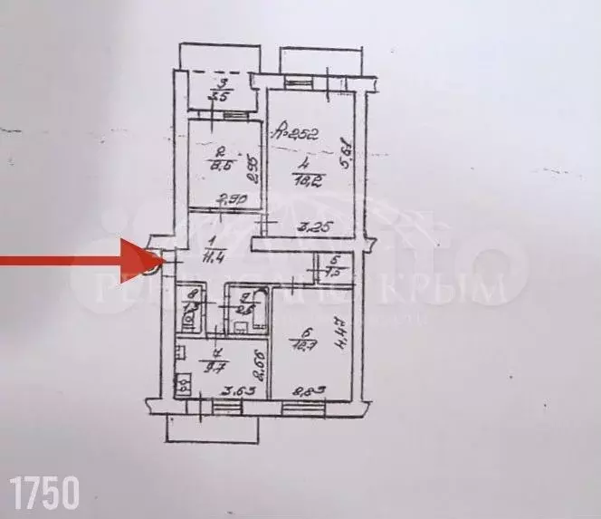 3-к. квартира, 69,6 м, 4/5 эт. - Фото 0