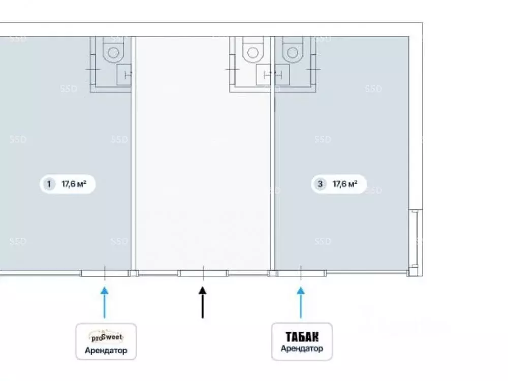 Помещение свободного назначения в Москва ул. Маршала Бирюзова, 17к1с2 ... - Фото 2