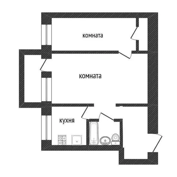 2-комнатная квартира: Кириши, проспект Ленина, 4 (42.6 м) - Фото 0