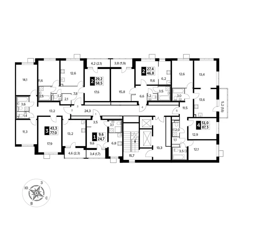 2-к кв. Московская область, Люберцы ул. Рождественская, 8 (58.5 м) - Фото 1