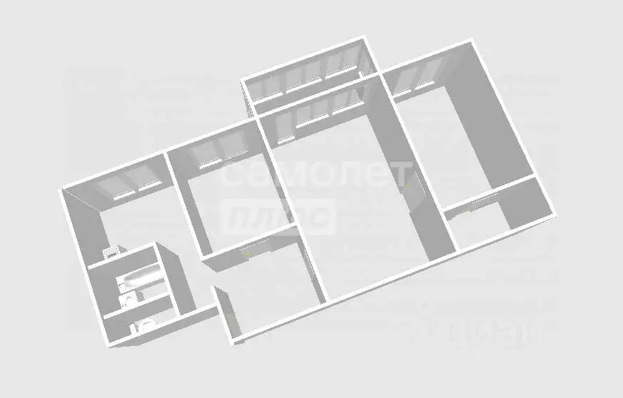 3-к кв. Ульяновская область, Ульяновск ул. Минаева, 38 (57.51 м) - Фото 1