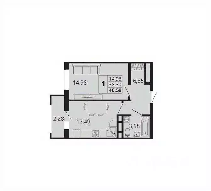 1-к кв. Краснодарский край, Краснодар пос. Знаменский, Родные Просторы ... - Фото 1