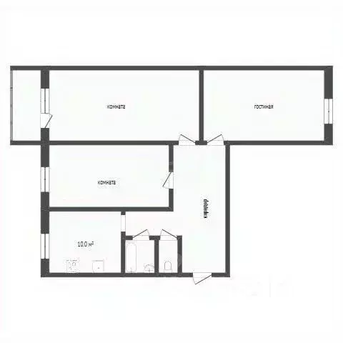 3-к кв. Белгородская область, Белгородский район, пос. Майский ул. ... - Фото 1