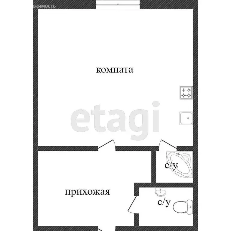 1-комнатная квартира: Миасс, проспект Октября, 6 (18.6 м) - Фото 0