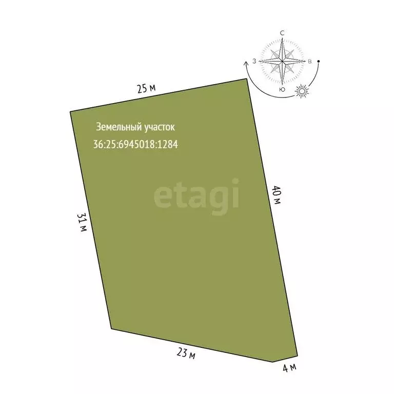 Участок в деревня Медовка, Янтарная улица (9 м) - Фото 1