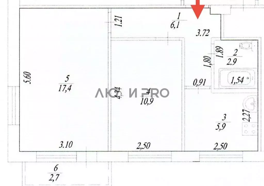 2-к кв. Башкортостан, Уфа Черниковская ул., 25/1 (43.2 м) - Фото 2