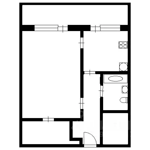 1-к кв. Кемеровская область, Кемерово просп. Ленина, 43 (32.0 м) - Фото 2