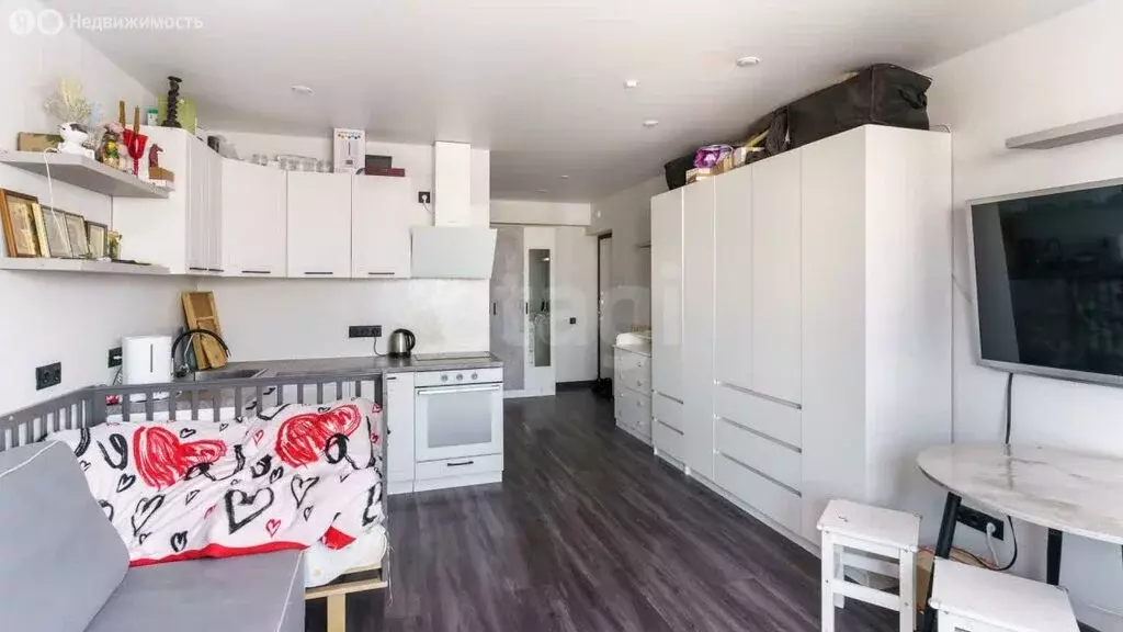 Квартира-студия: деревня Патрушева, улица Александра Пушкина, 16 ... - Фото 1