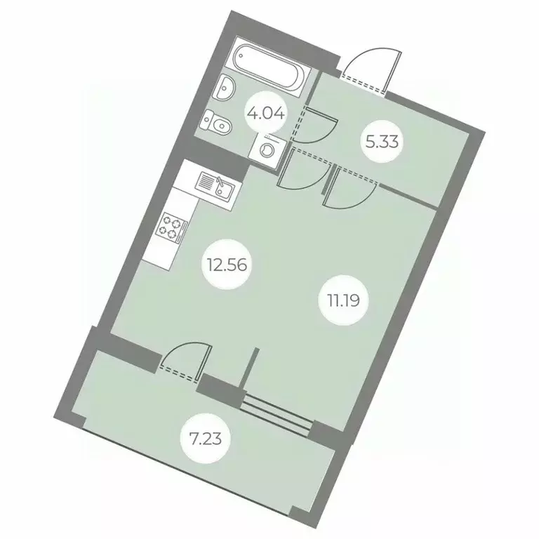 1-к кв. Санкт-Петербург ш. Суздальское, 8 (36.74 м) - Фото 0