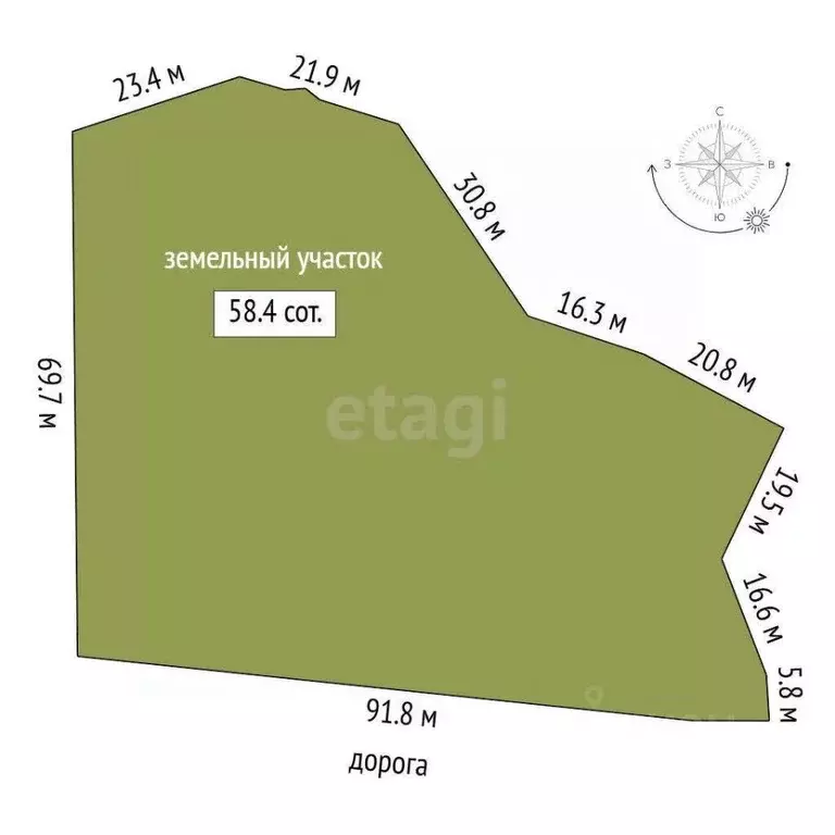 Участок в Тюменская область, Тюменский муниципальный округ, ... - Фото 2