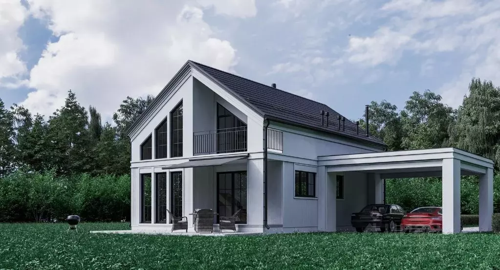 Коттедж в Новосибирская область, Мошковский район, пос. Октябрьский, ... - Фото 1