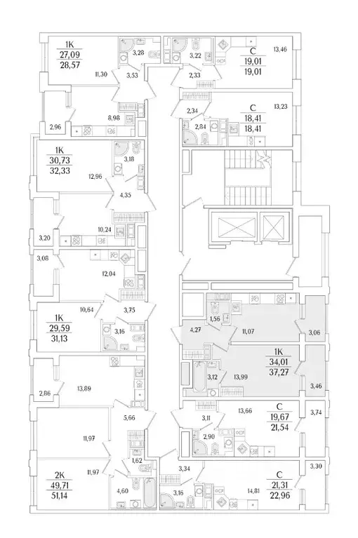 1-к кв. Санкт-Петербург ул. Фучика, 12к2Г1 (37.27 м) - Фото 1