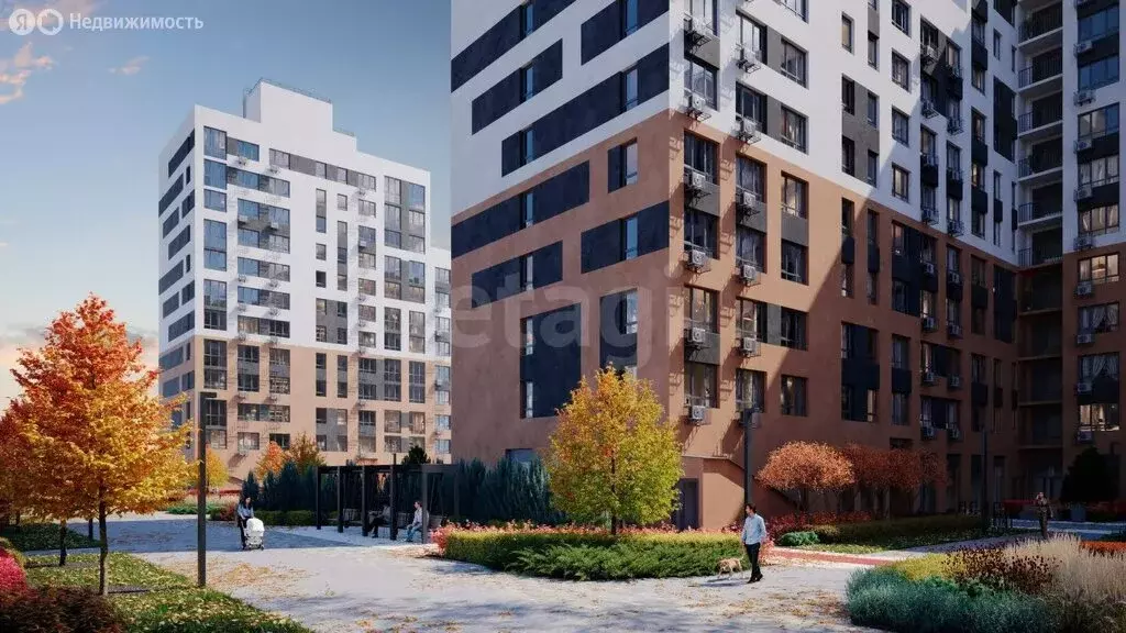 Квартира-студия: Курган, жилой район Заозёрный, 16-й микрорайон, ЖК ... - Фото 1