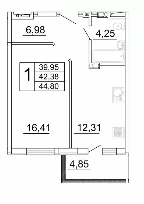 1-к кв. Самарская область, Самара ул. Дыбенко, 5 (45.16 м) - Фото 0
