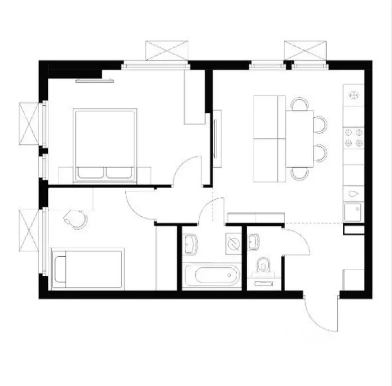 2-к кв. Московская область, Мытищи Ярославское ш., 120Бк1 (51.5 м) - Фото 0