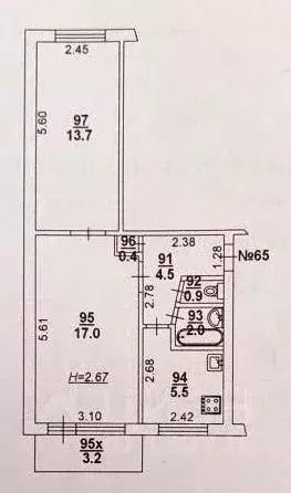 2-к кв. Ростовская область, Ростов-на-Дону 2-я Краснодарская ул., 92/4 ... - Фото 1