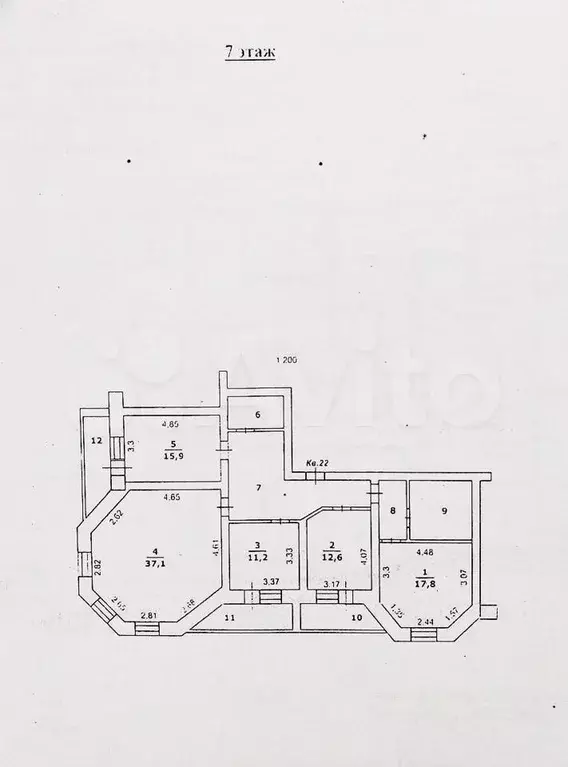 4-к. квартира, 131 м, 7/16 эт. - Фото 0