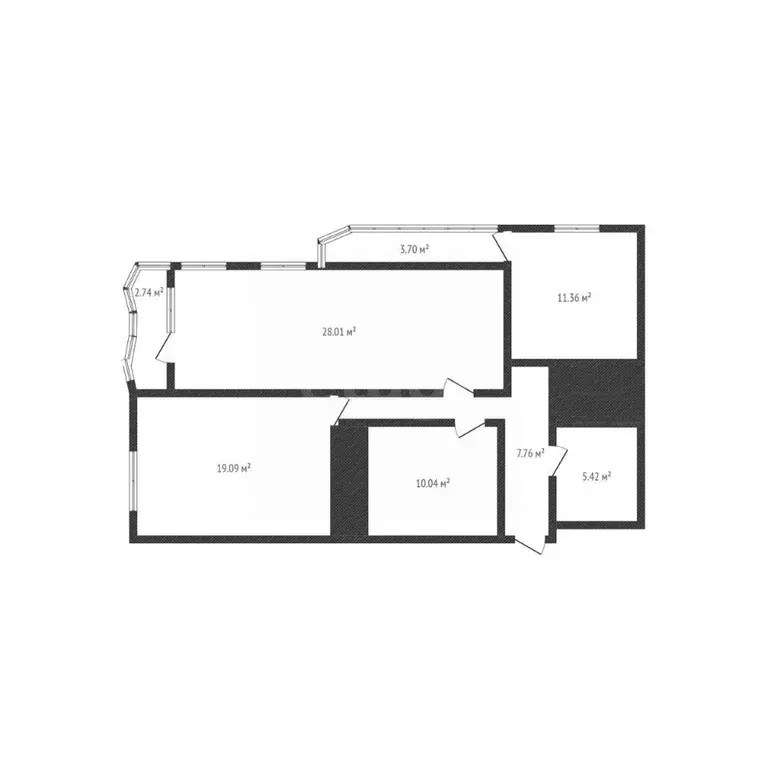 2-к кв. Дагестан, Каспийск просп. Акулиничева, 23к3 (106.0 м) - Фото 2
