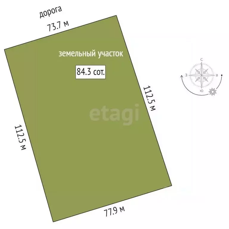 Участок в Тюменская область, Тюменский муниципальный округ, ... - Фото 2