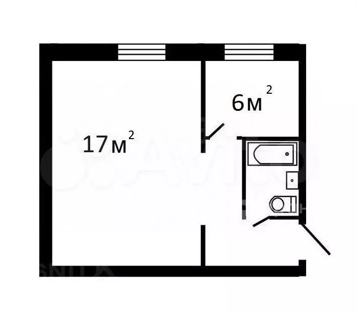 1-к. квартира, 31,8 м, 3/5 эт. - Фото 0