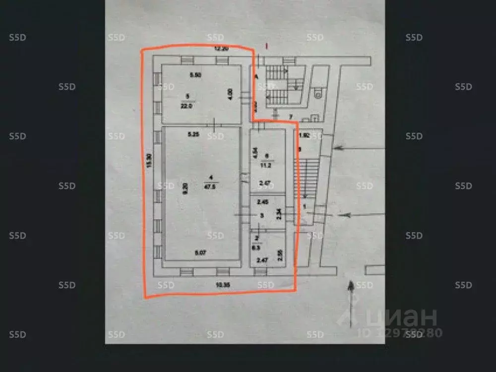 Торговая площадь в Москва ул. Малая Ордынка, 39С1 (110 м) - Фото 2