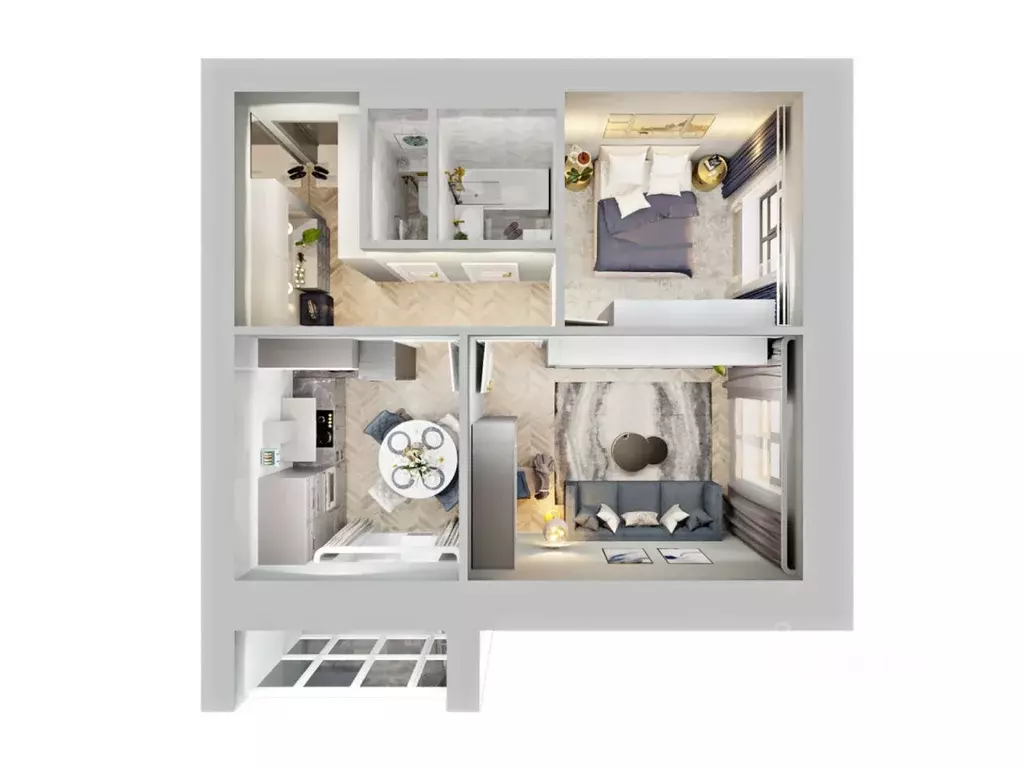 2-к кв. Костромская область, Кострома Красноармейская ул. (53.7 м) - Фото 2