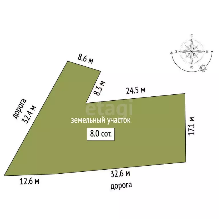 Участок в Феодосия, Корабельный переулок (7.96 м) - Фото 1