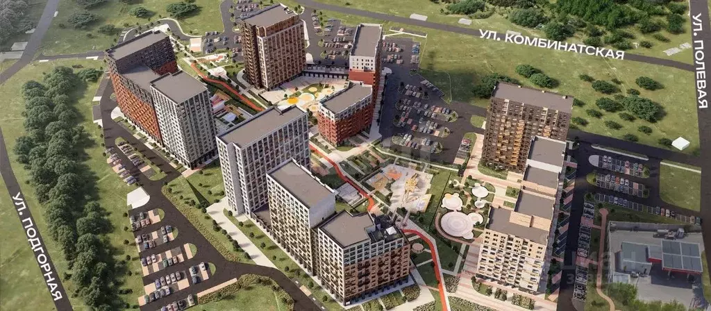 Студия Тюменская область, Тюмень Полевая ул., 108 (20.5 м) - Фото 1