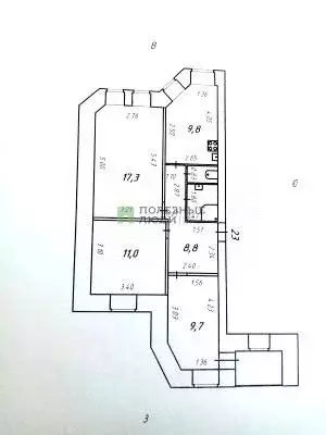 3-к кв. кировская область, киров ул. ленина, 89к1 (62.8 м) - Фото 1