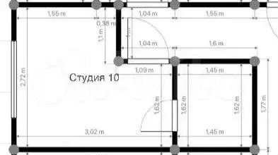 Апартаменты-студия, 10 м, 4/4 эт. - Фото 0