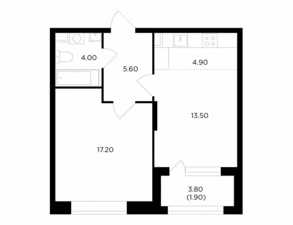 2-комнатная квартира: Мытищи, проспект Астрахова, 14Б (47.1 м) - Фото 0
