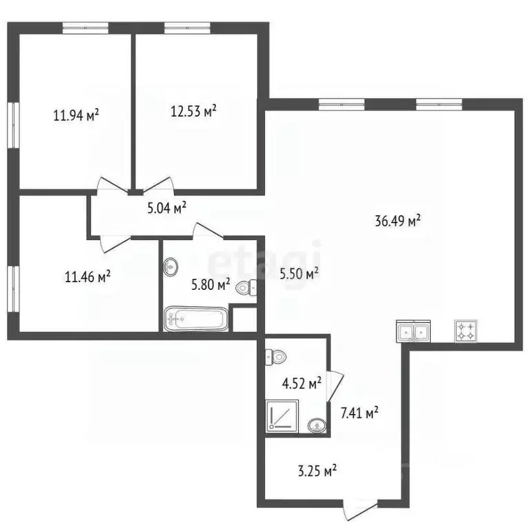 3-к кв. Санкт-Петербург Магнитогорская ул., 3к2 (103.6 м) - Фото 1