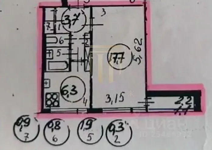1-к кв. Санкт-Петербург ул. Демьяна Бедного, 27 (31.6 м) - Фото 2