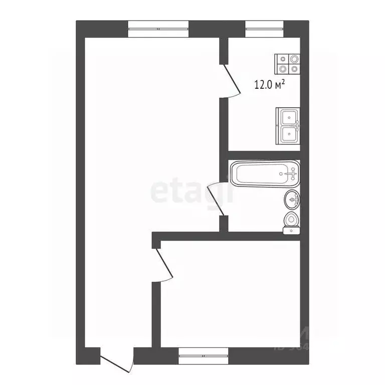 2-к кв. Крым, Ялта ул. Щорса, 42к1 (64.0 м) - Фото 1