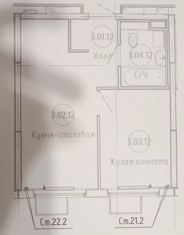 Студия Москва Базовская ул., 15Бк3 (31.8 м) - Фото 0