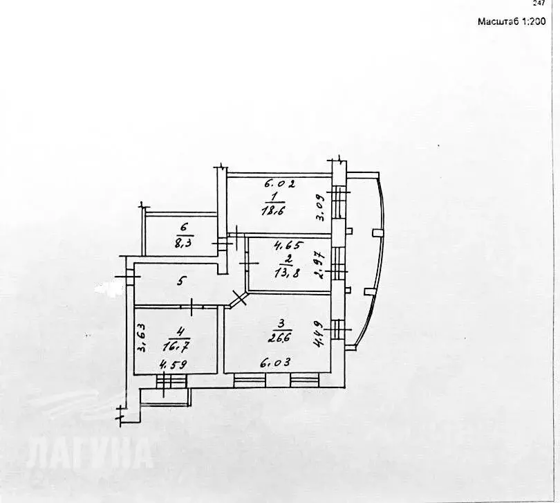 3-к кв. Томская область, Томск Киевская ул., 17 (98.2 м) - Фото 2