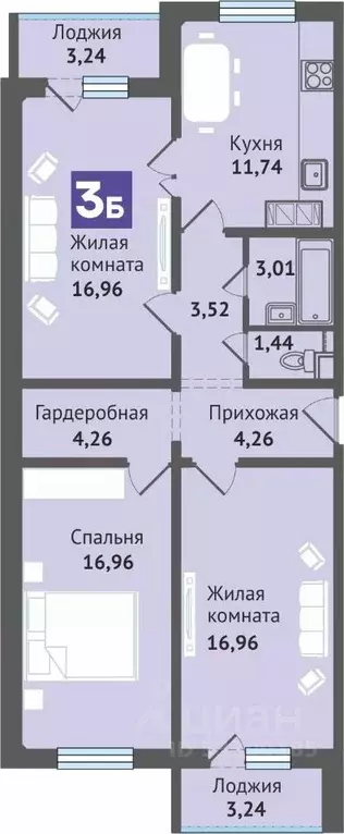 2-к кв. Марий Эл, Медведево городское поселение, Медведево пгт ул. ... - Фото 1