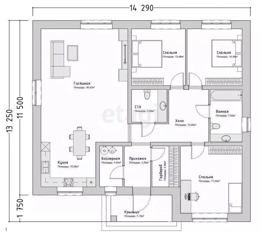 Дом в Смоленская область, Смоленский муниципальный округ, д. Быльники  ... - Фото 2