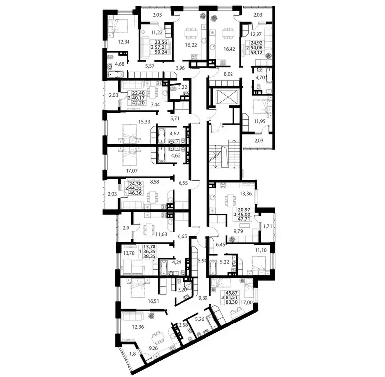 3-к кв. Краснодарский край, Динская ст-ца ул. Спортивная, 2А (83.3 м) - Фото 1