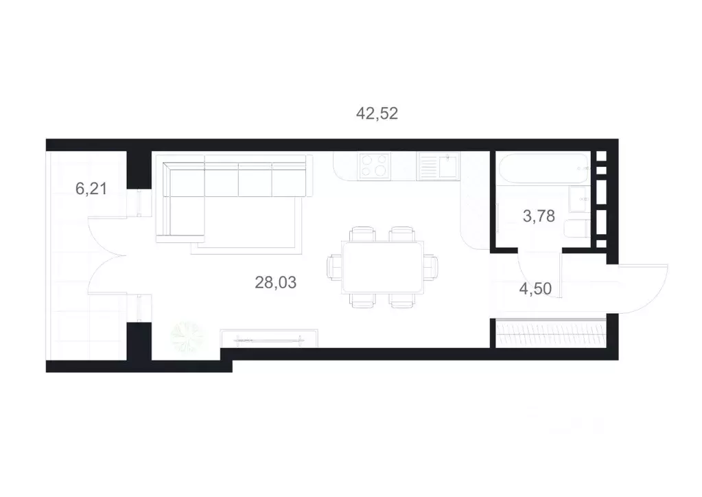 Студия Дагестан, Каспийск ул. М. Халилова, 1А (42.52 м) - Фото 1