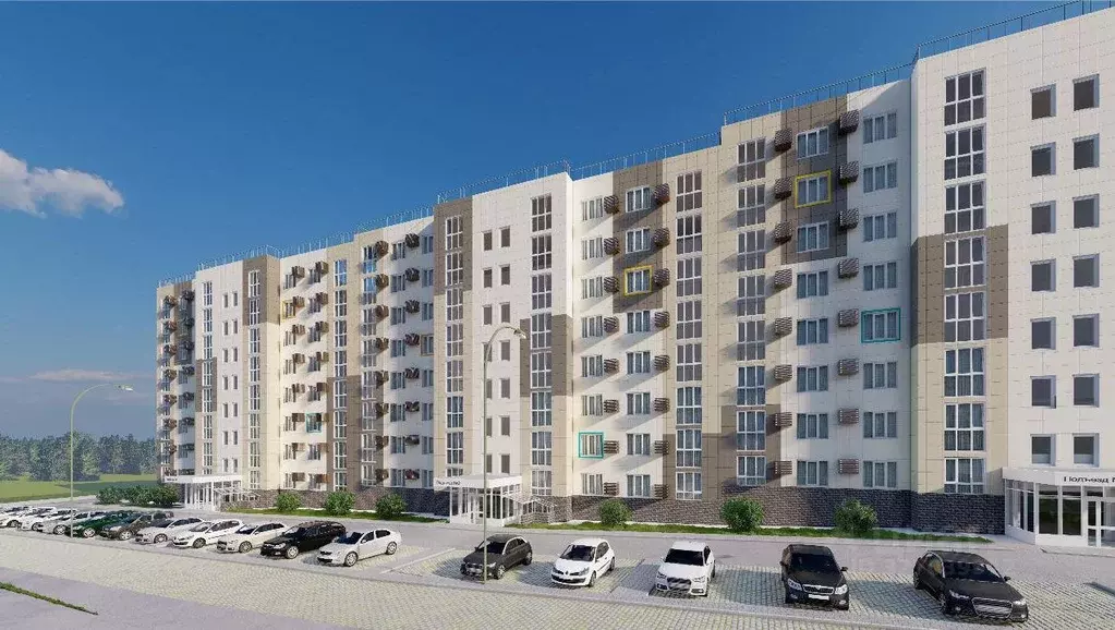 2-к кв. Курская область, Курск Северный жилрайон,  (70.2 м) - Фото 2