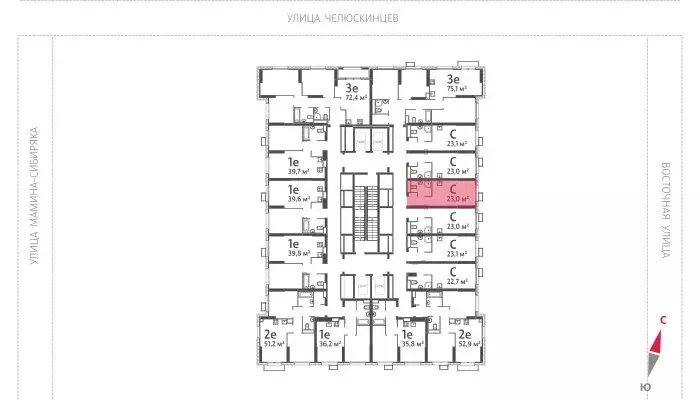 Квартира-студия: Екатеринбург, жилой район Центральный, жилой комплекс ... - Фото 1